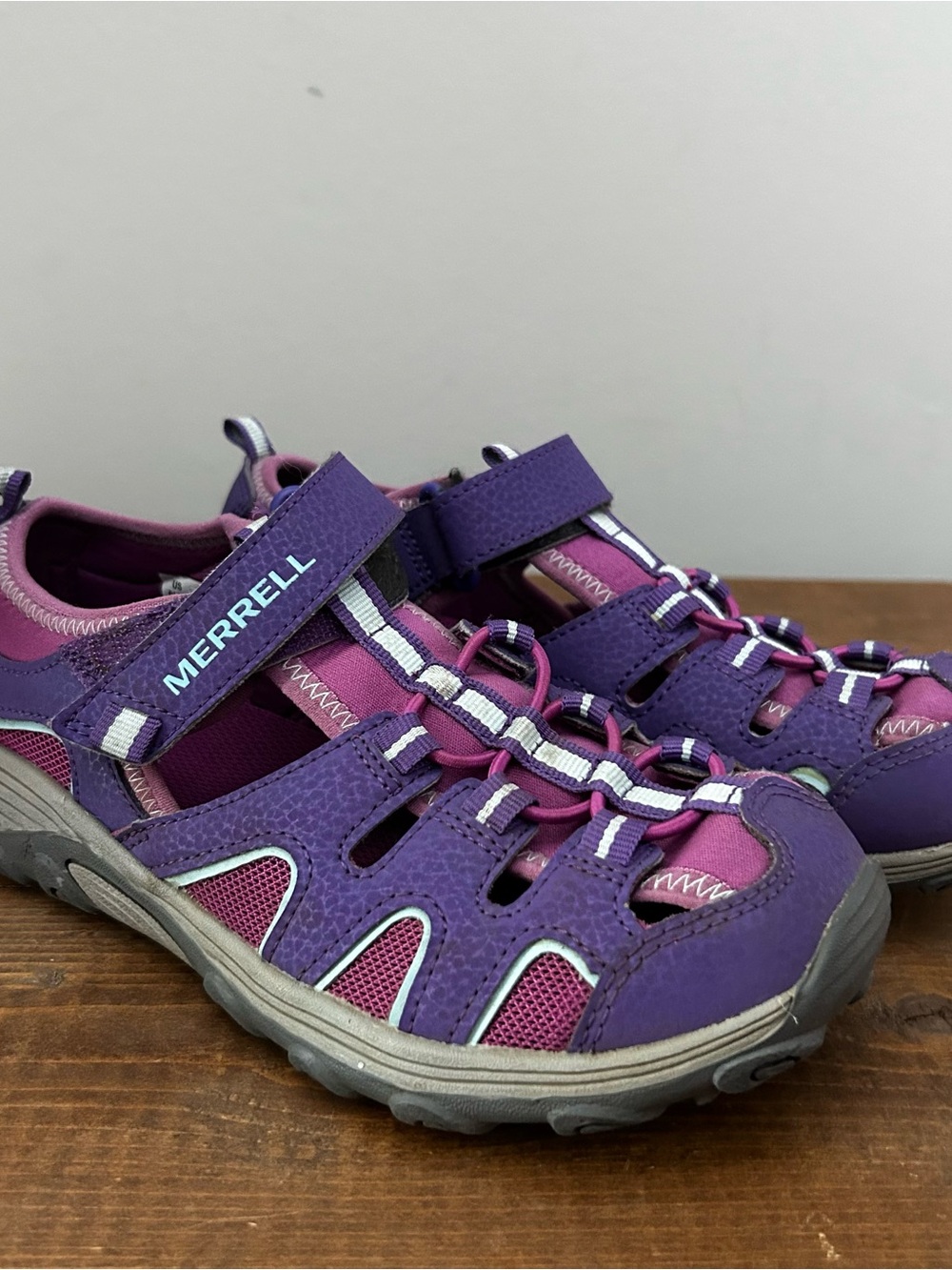 Merrell Kids Purple and Pink Sport Sandal Size 4